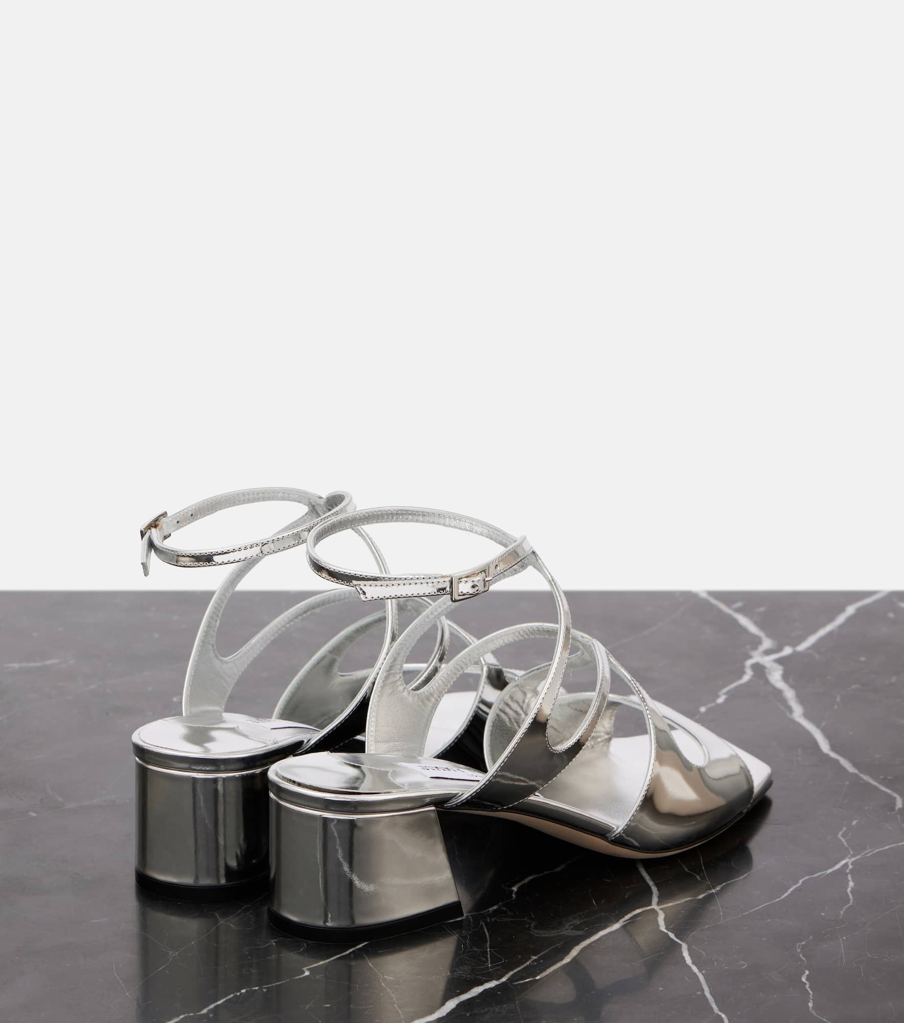 Azilia 45 metallic leather sandals - 2