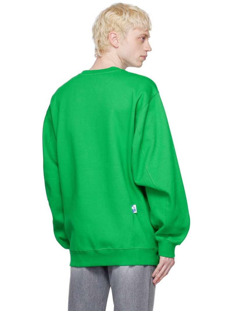 Green Flocked Sweatshirt 3