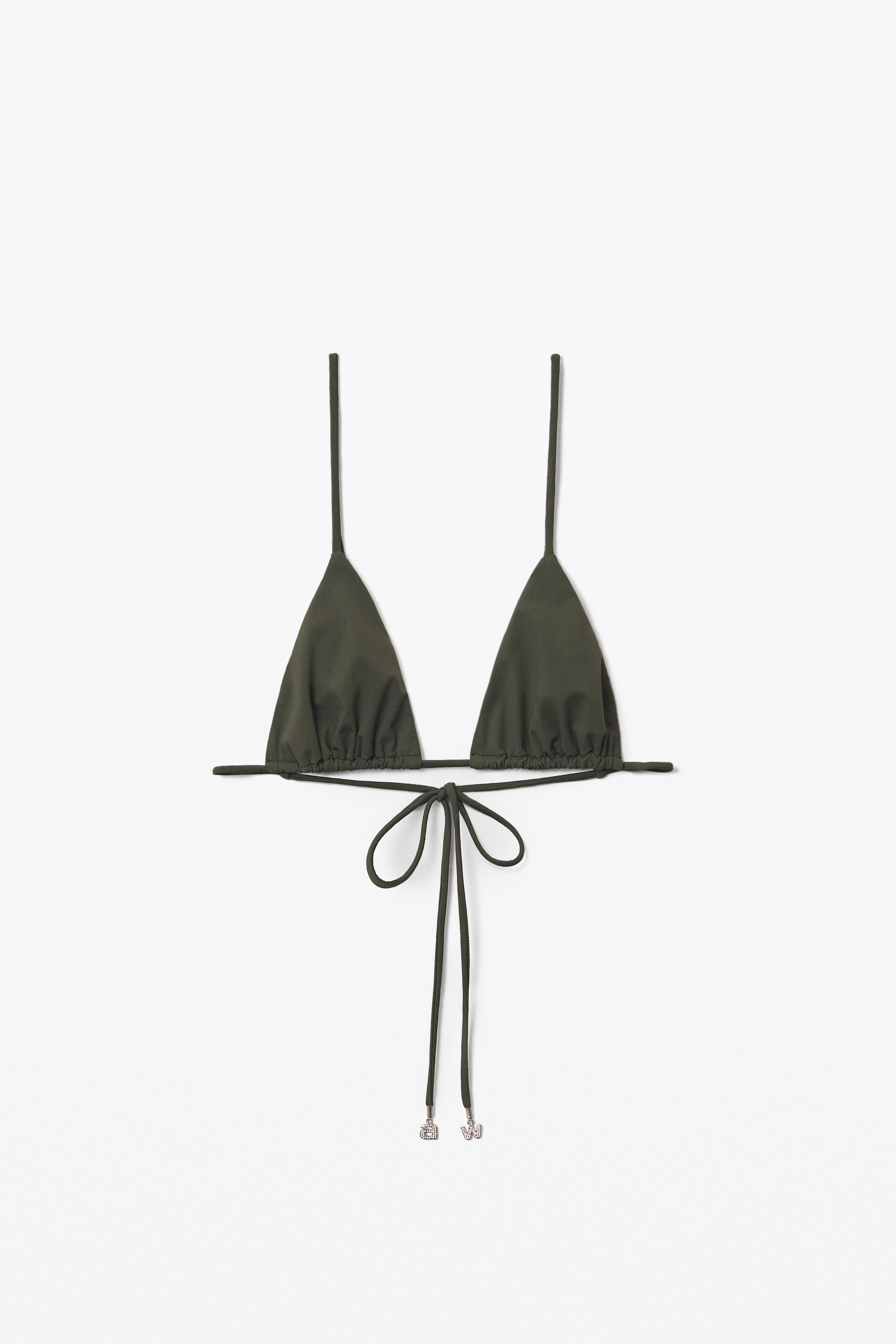 CRYSTAL CHARM BIKINI TOP IN JERSEY - 1