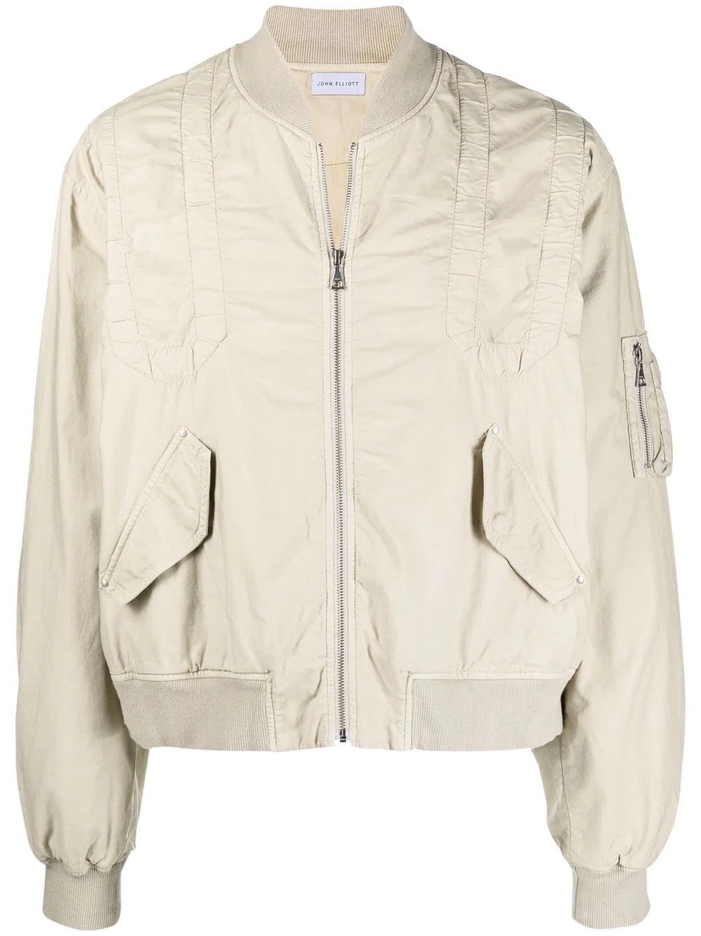 panelled bomber jacket - 1