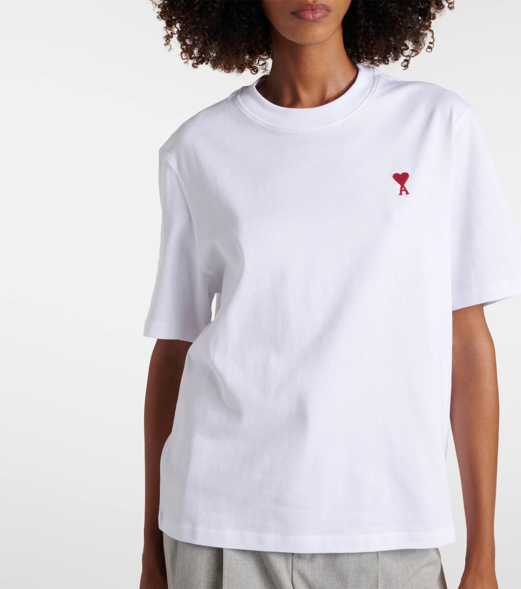 Ami de Cœur cotton jersey T-shirt - 5