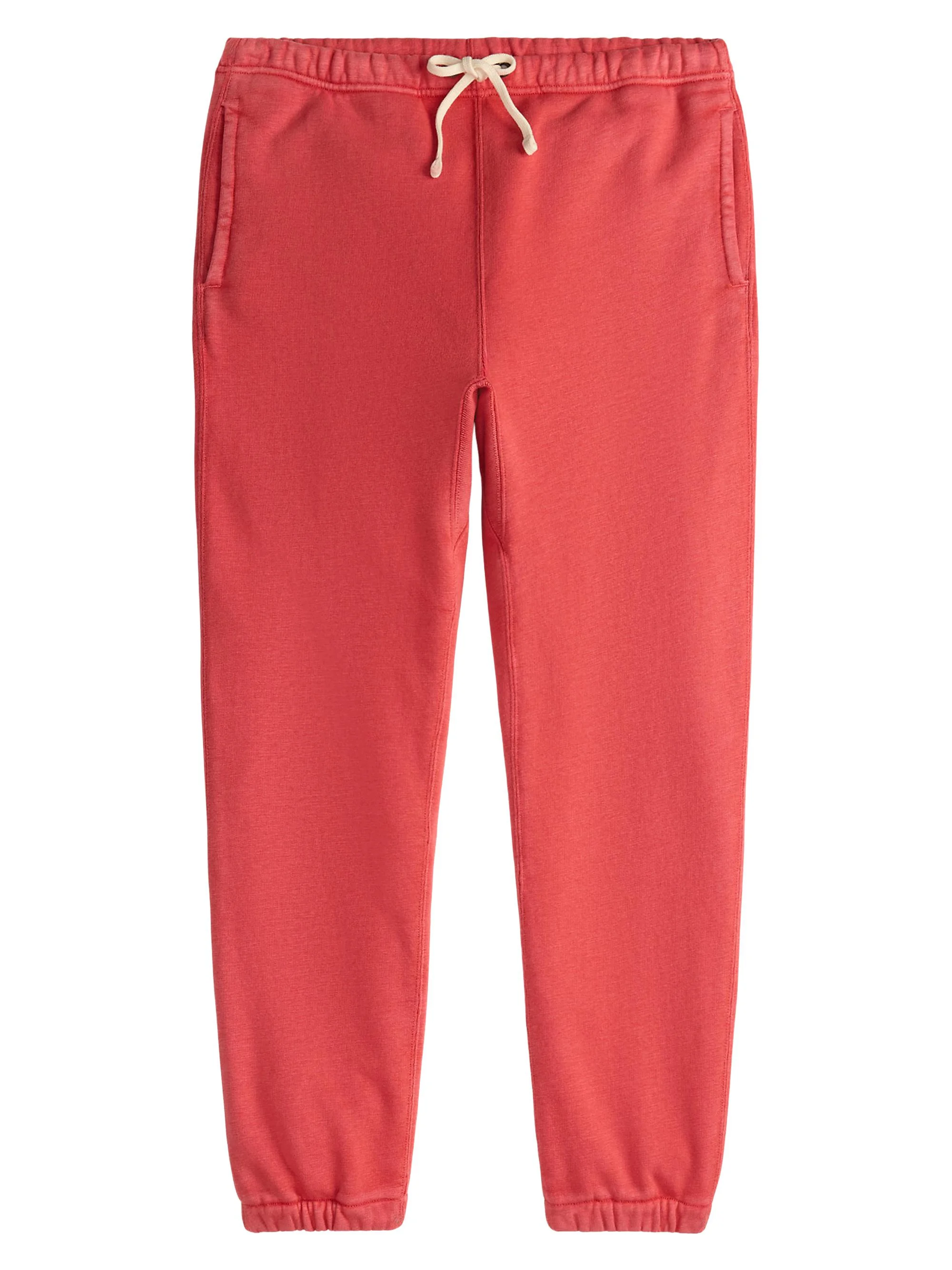 Men's Vintage Fleece Drawstring Joggers - New Brick - 1