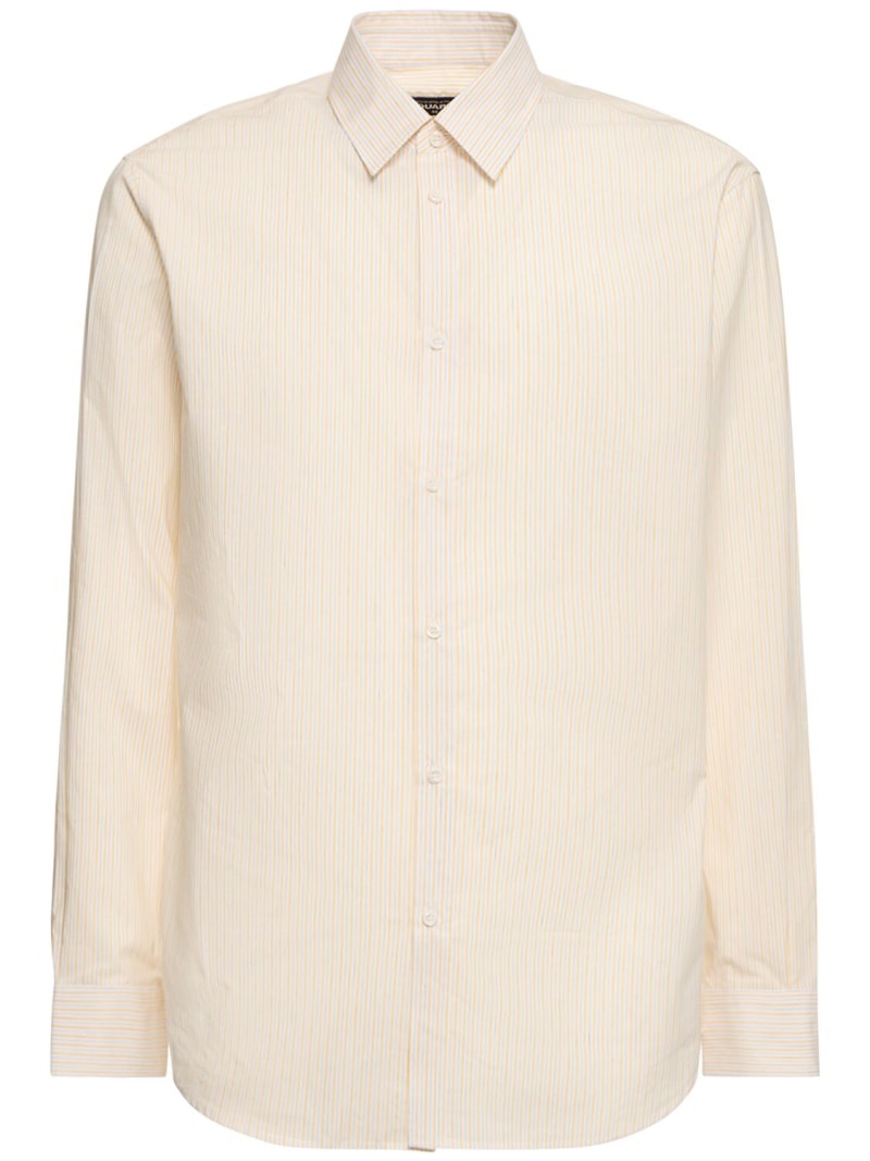 Relax Dan cotton & linen striped shirt - 1