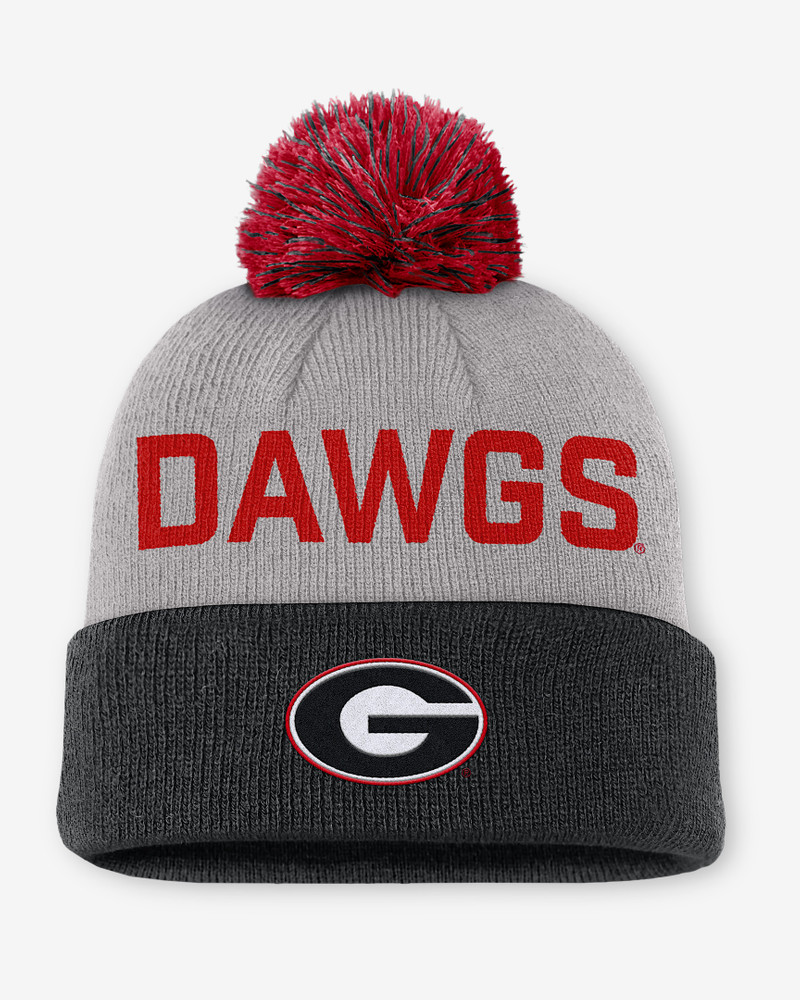 Georgia Primetime Peak Men's Nike College Cuffed Pom Beanie 1