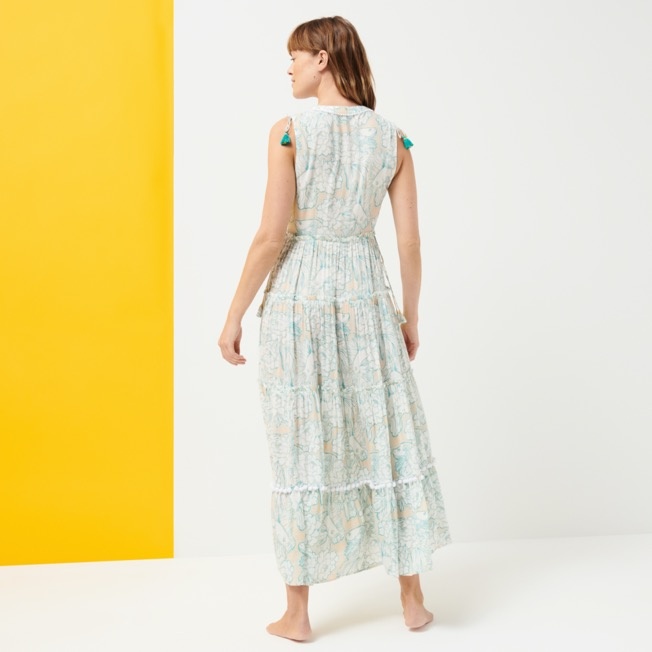 Women Maxi Dress Hidden Fishes - Vilebrequin x Poupette St Barth - 4