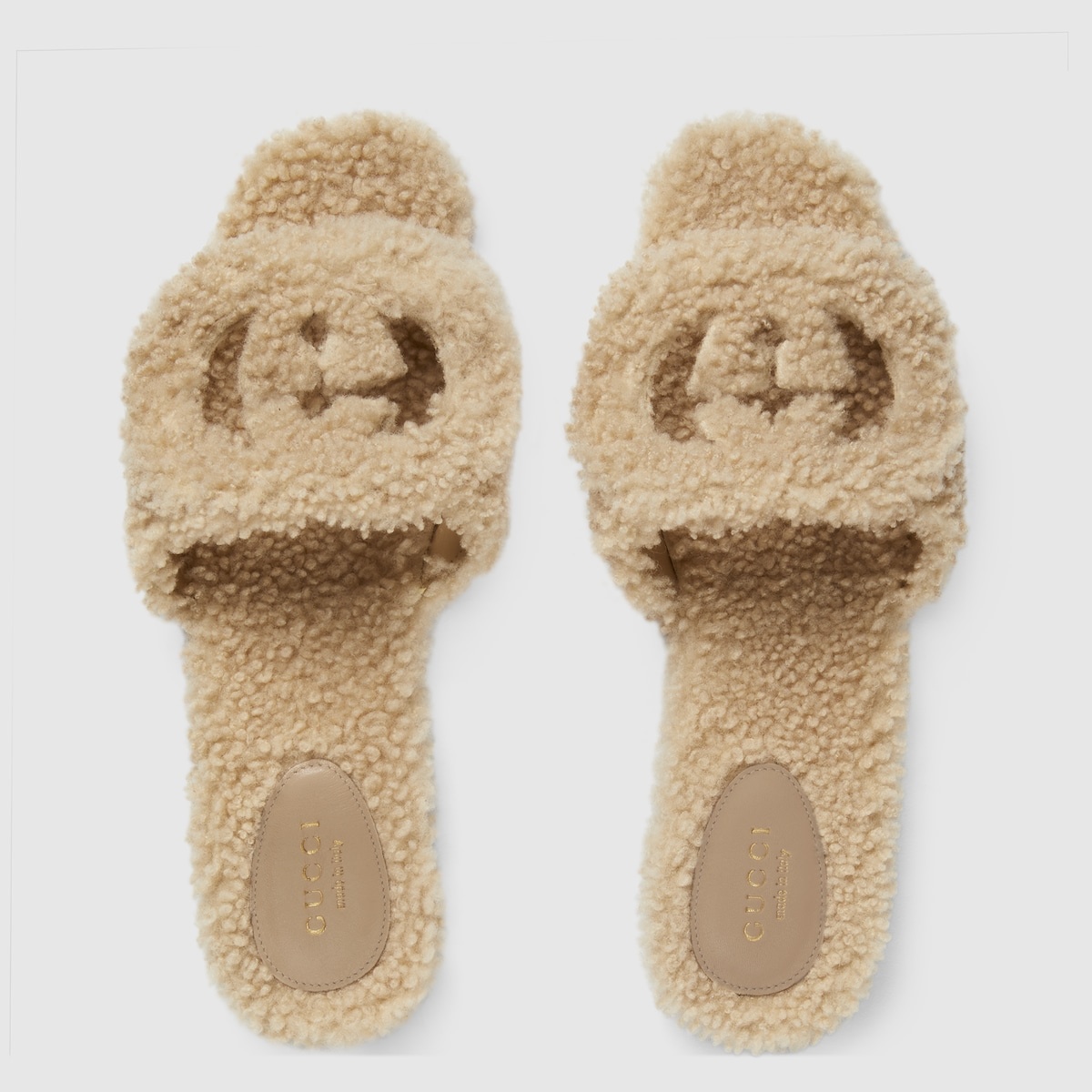 Women's Interlocking G slide sandals - 5