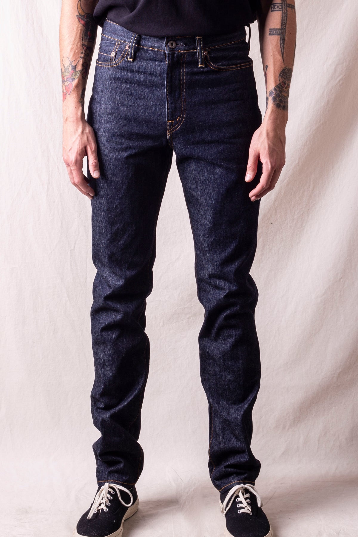 14oz Denim 5P Stone Jeans - 1