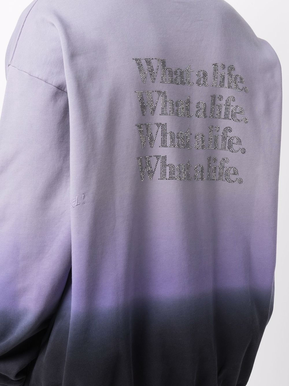 dip-dyed jersey sweatshirt - 5