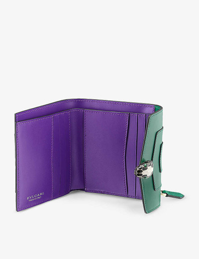 BVLGARI Serpenti Forever leather wallet outlook