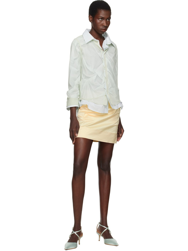 Aeyde Blue Salome Satin Heels outlook