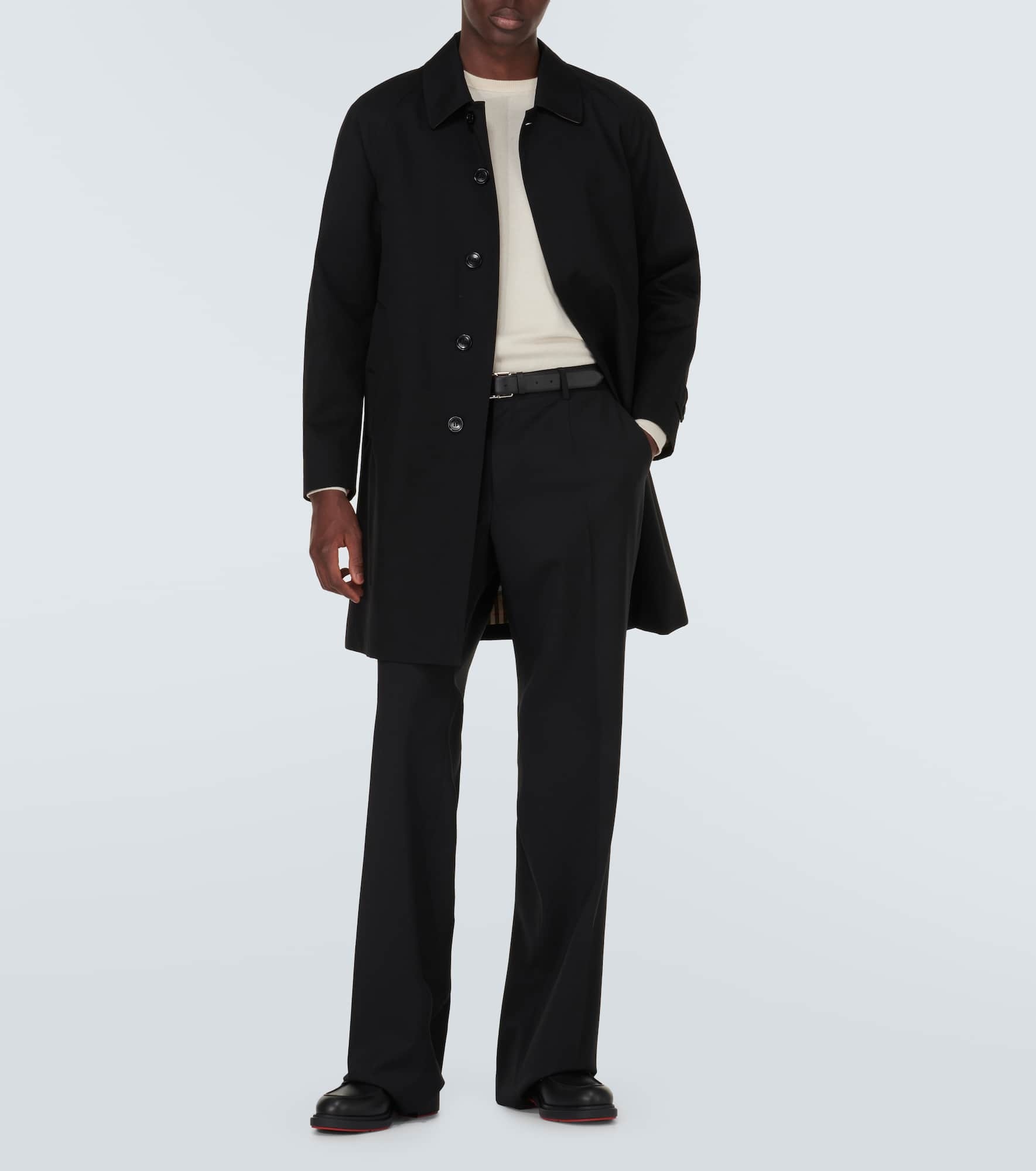 Monogram leather loafers - 2