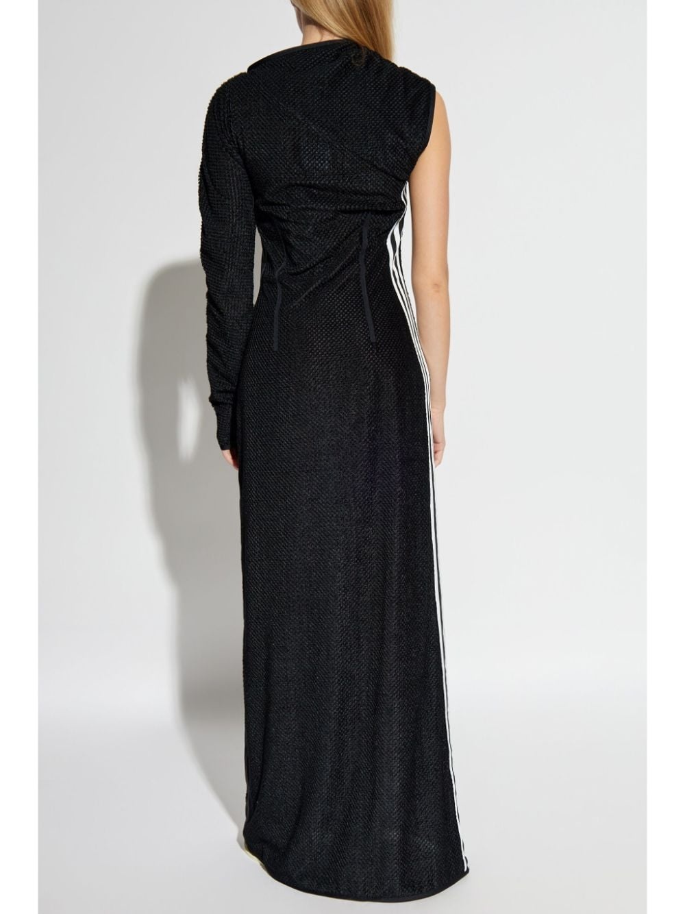 stripe-detailing one-shoulder maxi dress - 4