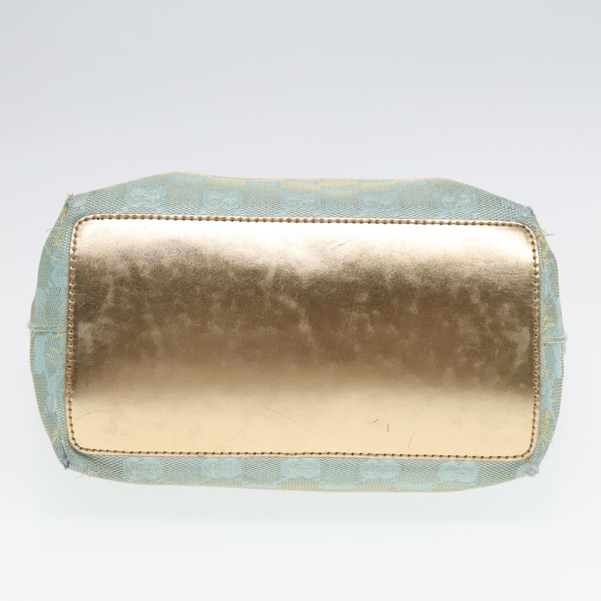 GUCCI GG Canvas Tote Bag Light Blue Gold 002 002 - 5