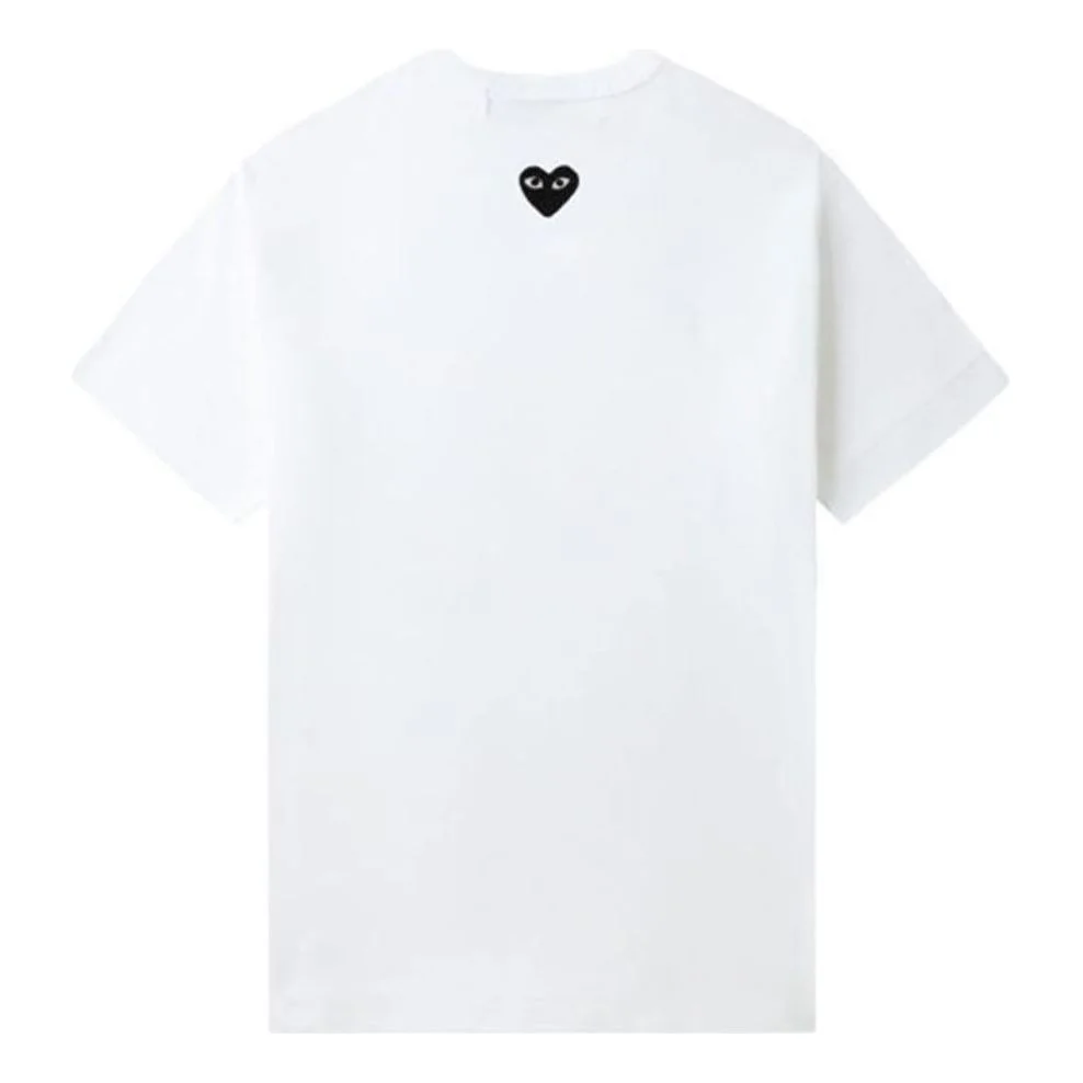COMME des GARCONS PLAY SS25 Back Emblem T-Shirt 'White' AX-T341-051-3 - 1
