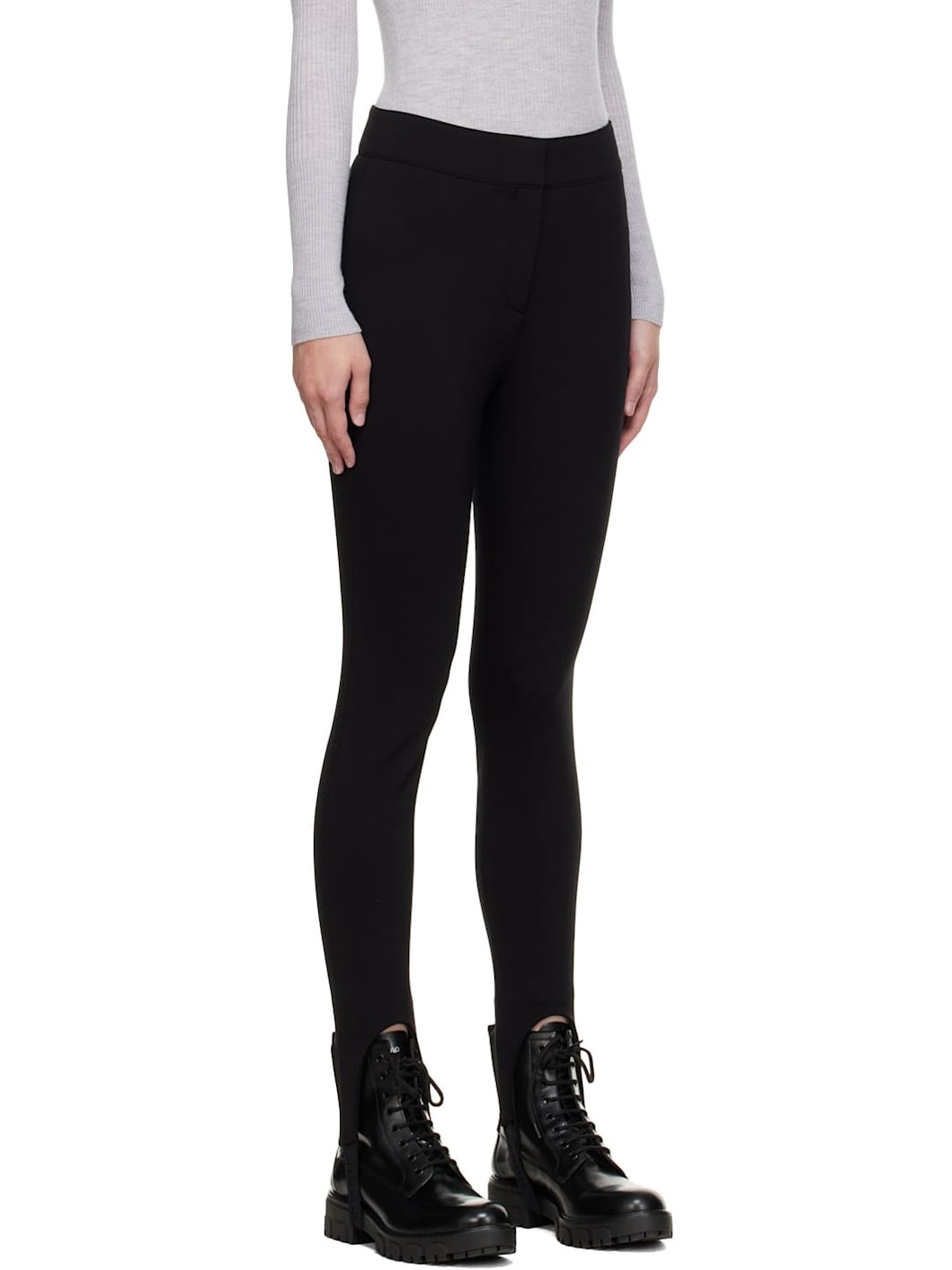 Black Nylon Leggings - 2