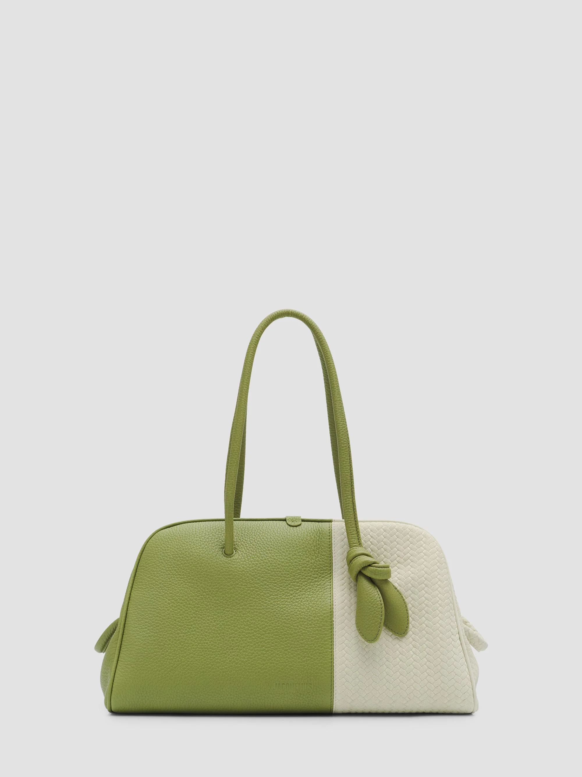 Women's Le Turismo Colorblocked Leather Shoulder Bag - Green Dusty Ivory - 1