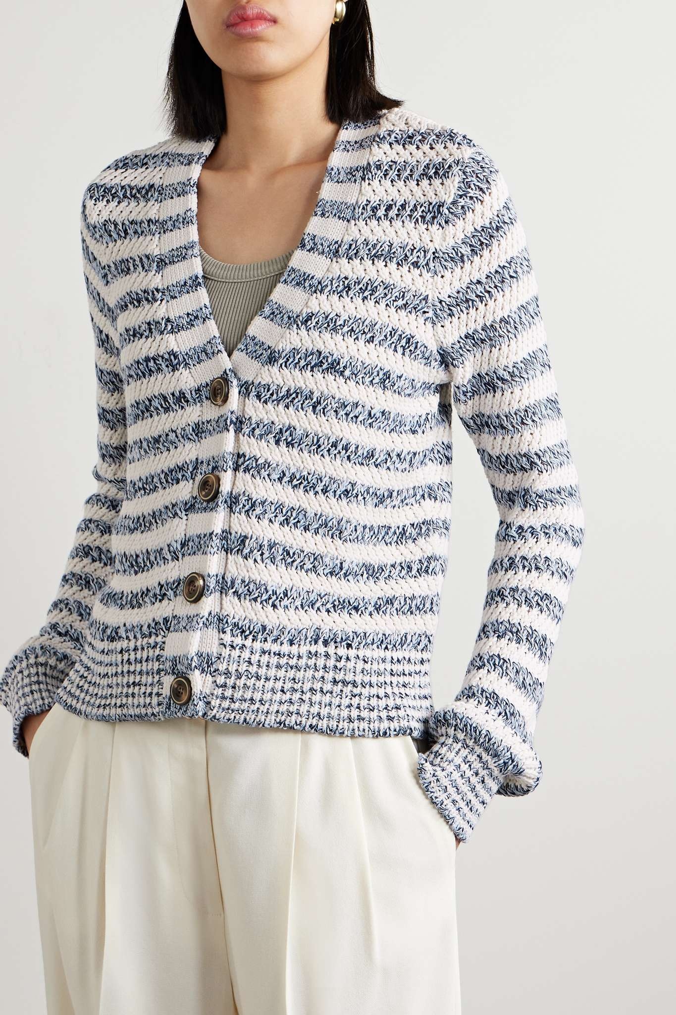 Artura striped knitted cardigan - 3