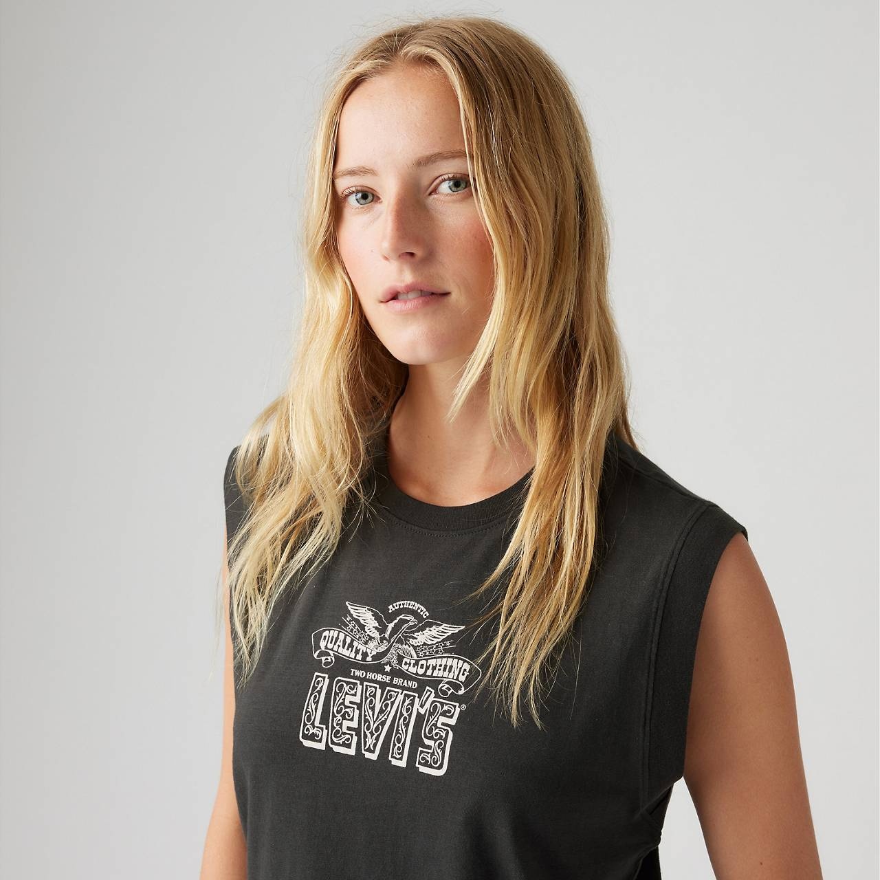 GRAPHIC BOXY TANK TOP - 5