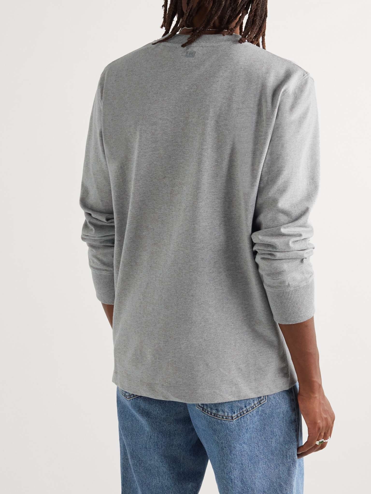 Logo-Embroidered Cotton-Jersey T-Shirt - 4