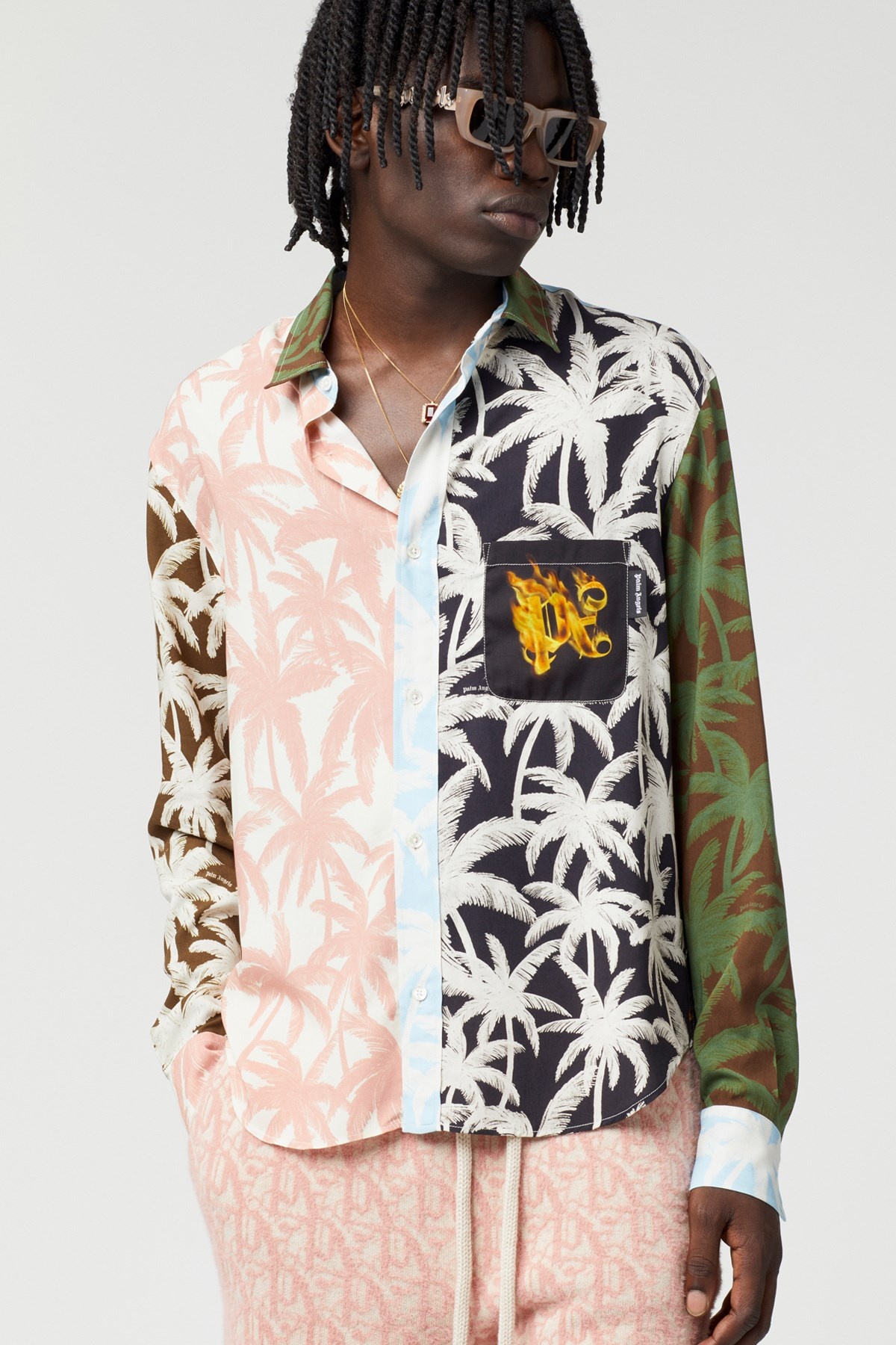 'Patchwork Palms' shirt - 2