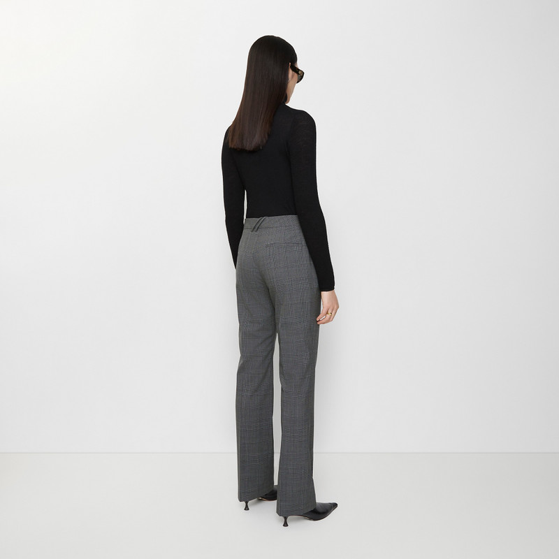 Check Wool Tailored Trousers 3