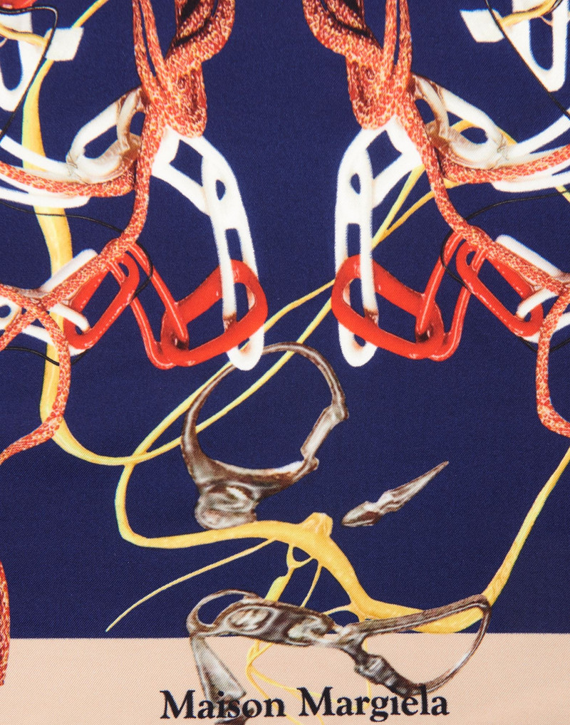 Maison Margiela Silk twill scarf outlook