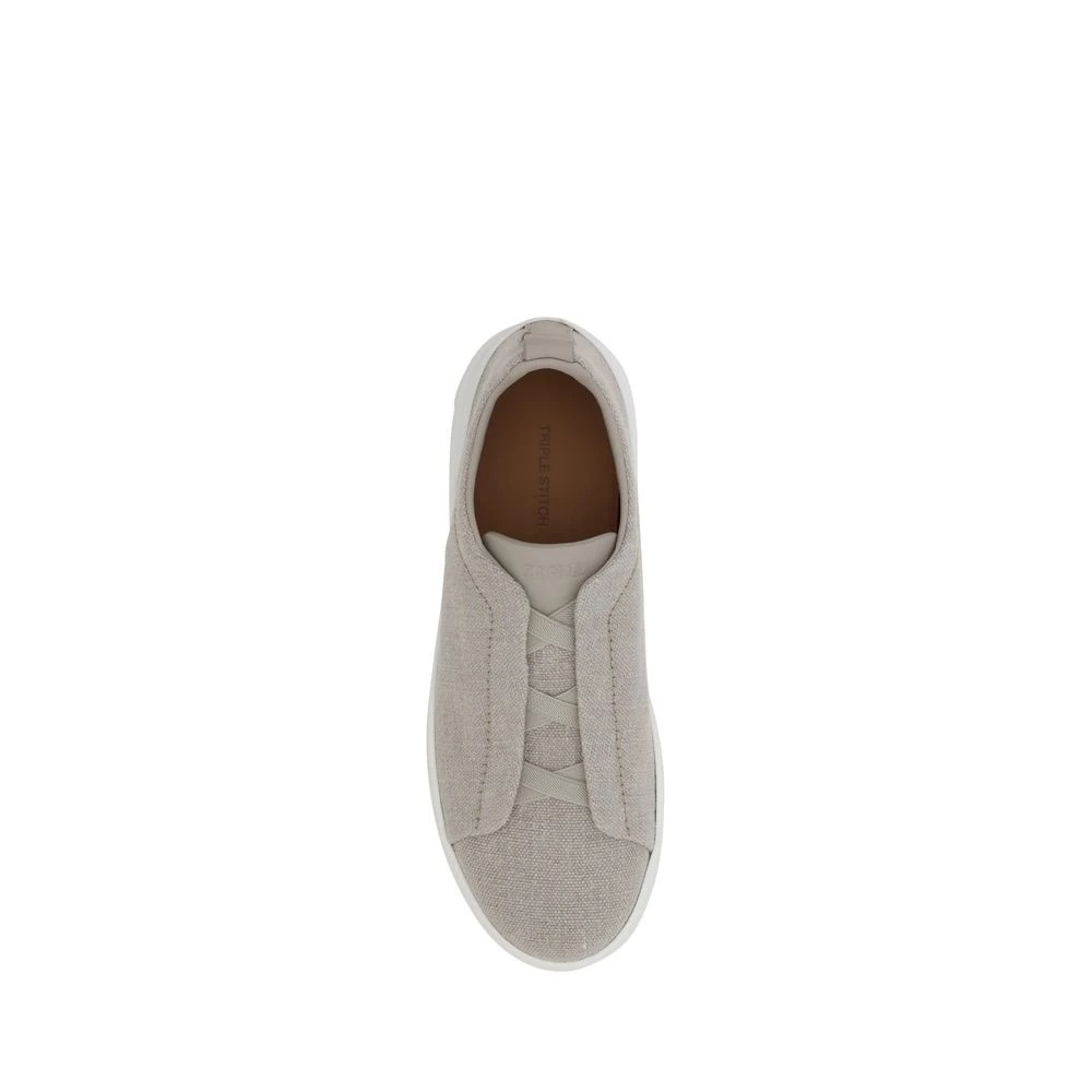 STYLISH SLIP-ON SNEAKERS WITH LOGOED INSOLE - 4