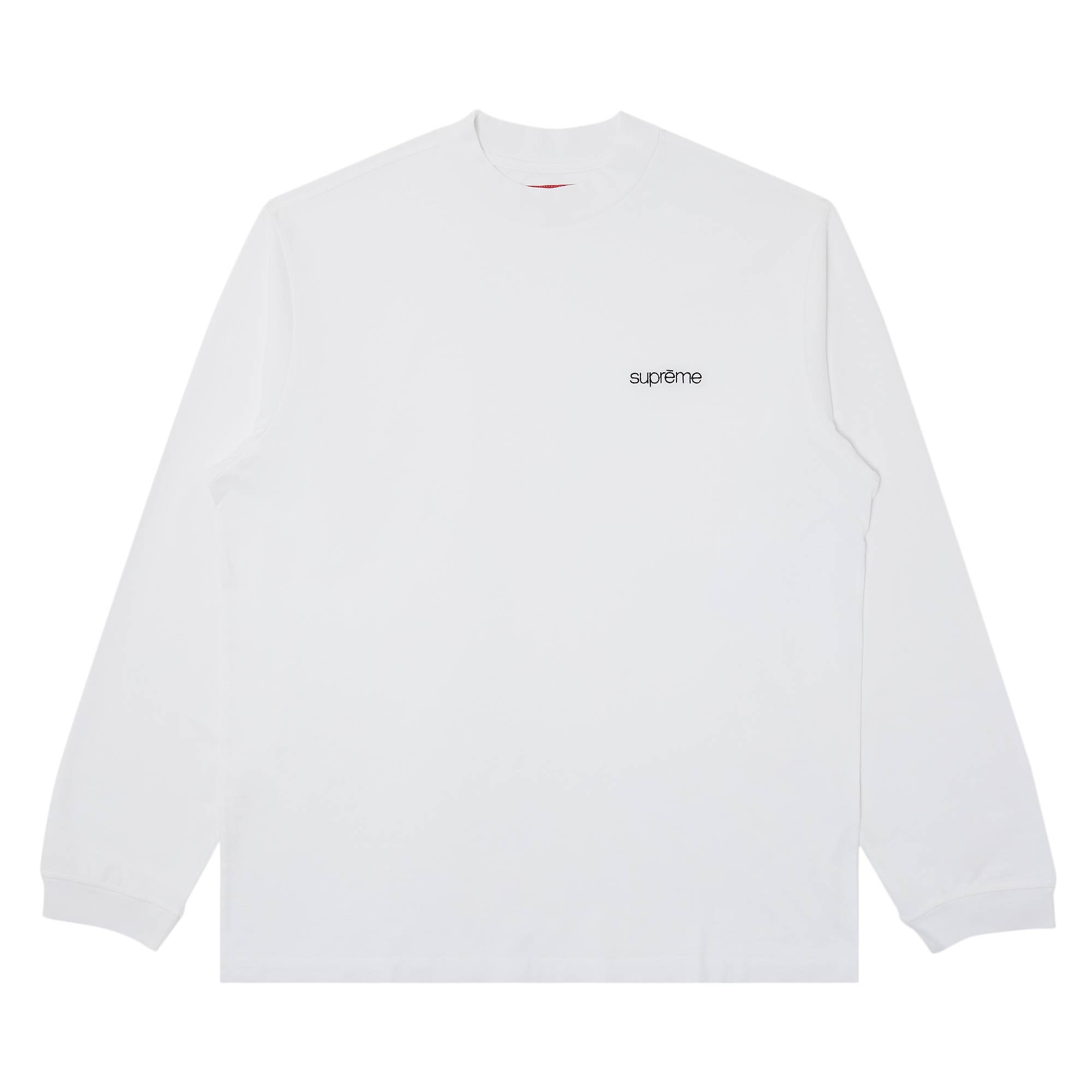 Supreme Mock Neck Long-Sleeve Top 'White' - 1