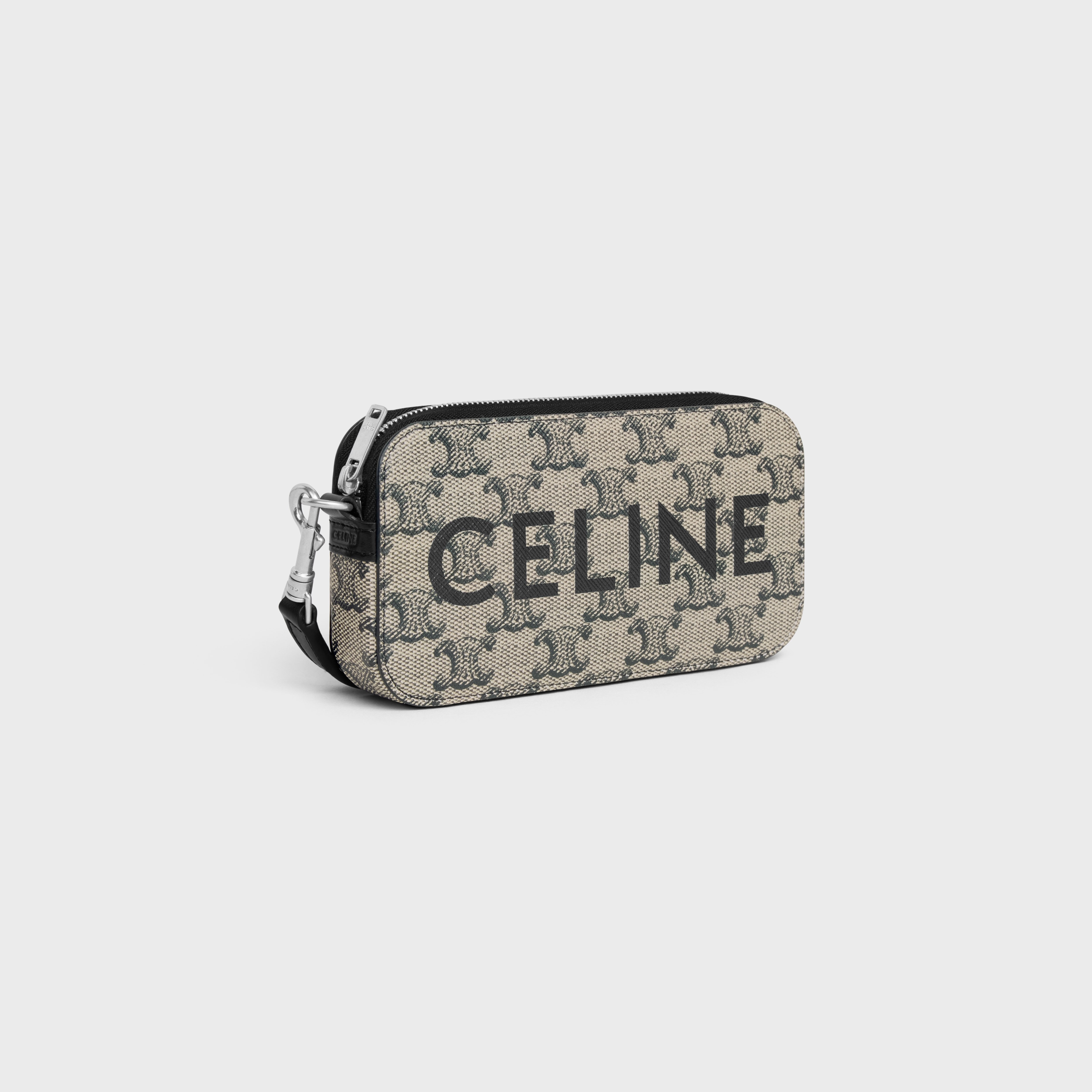 Horizontal pouch in TRIOMPHE CANVAS WITH CELINE PRINT - 2