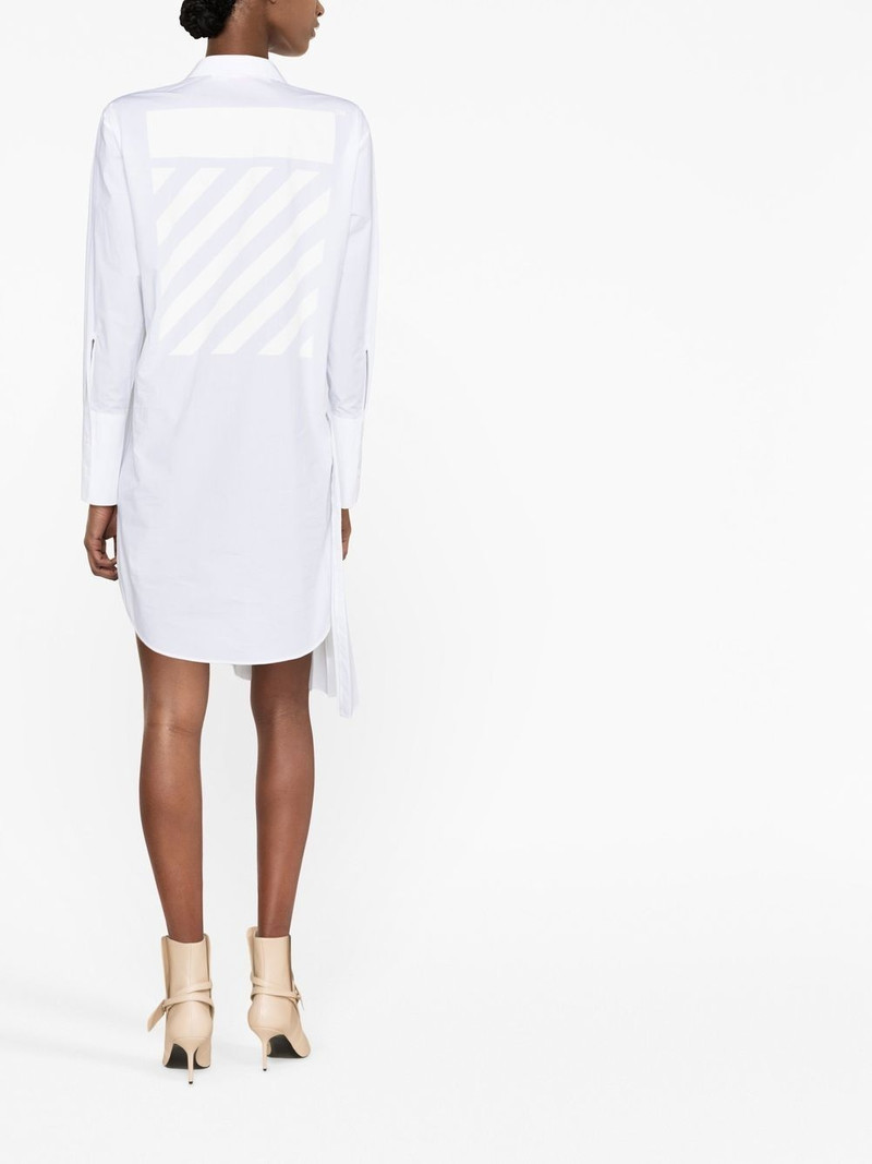 Diag plissé cotton shirt dress 3