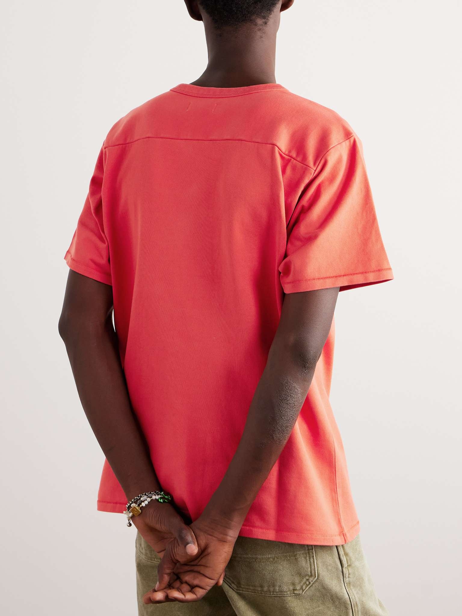 Appliquéd Cotton-Jersey T-Shirt - 4