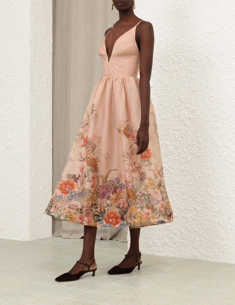 PAVILION V NECK MIDI DRESS 3