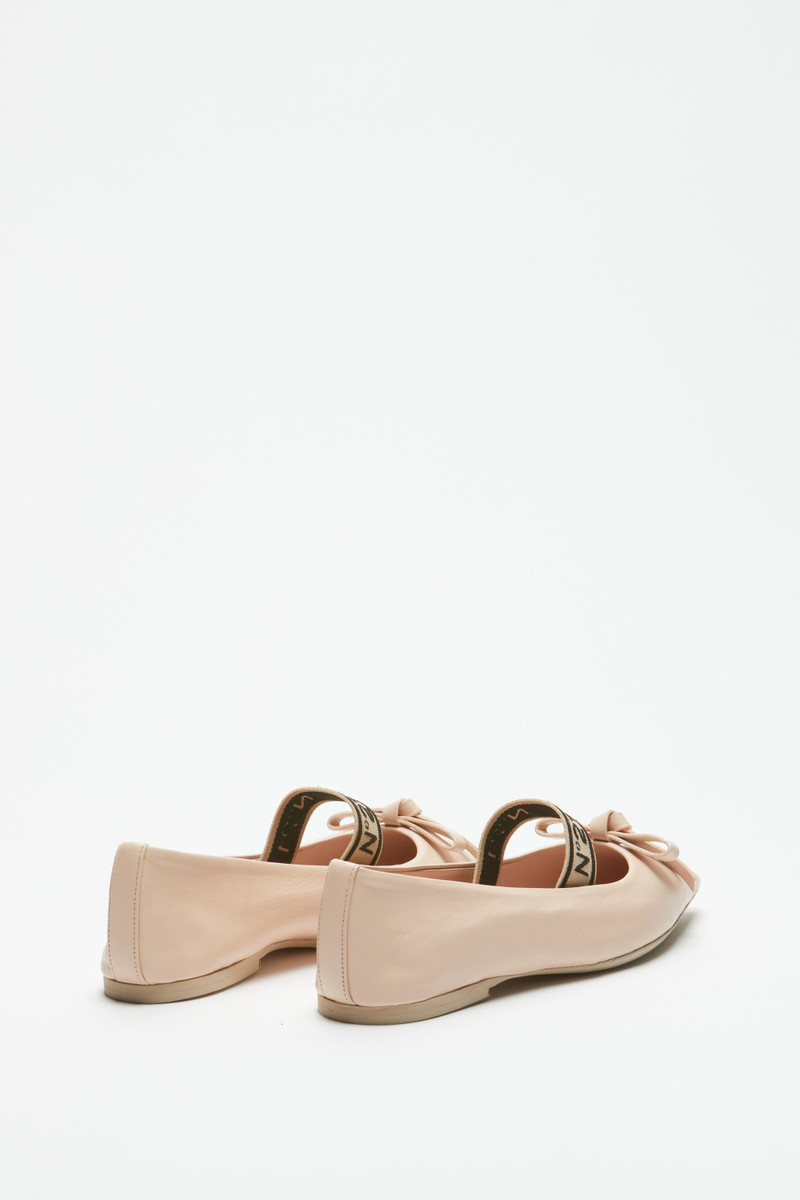 N°21 LEATHER BALLET PUMPS outlook