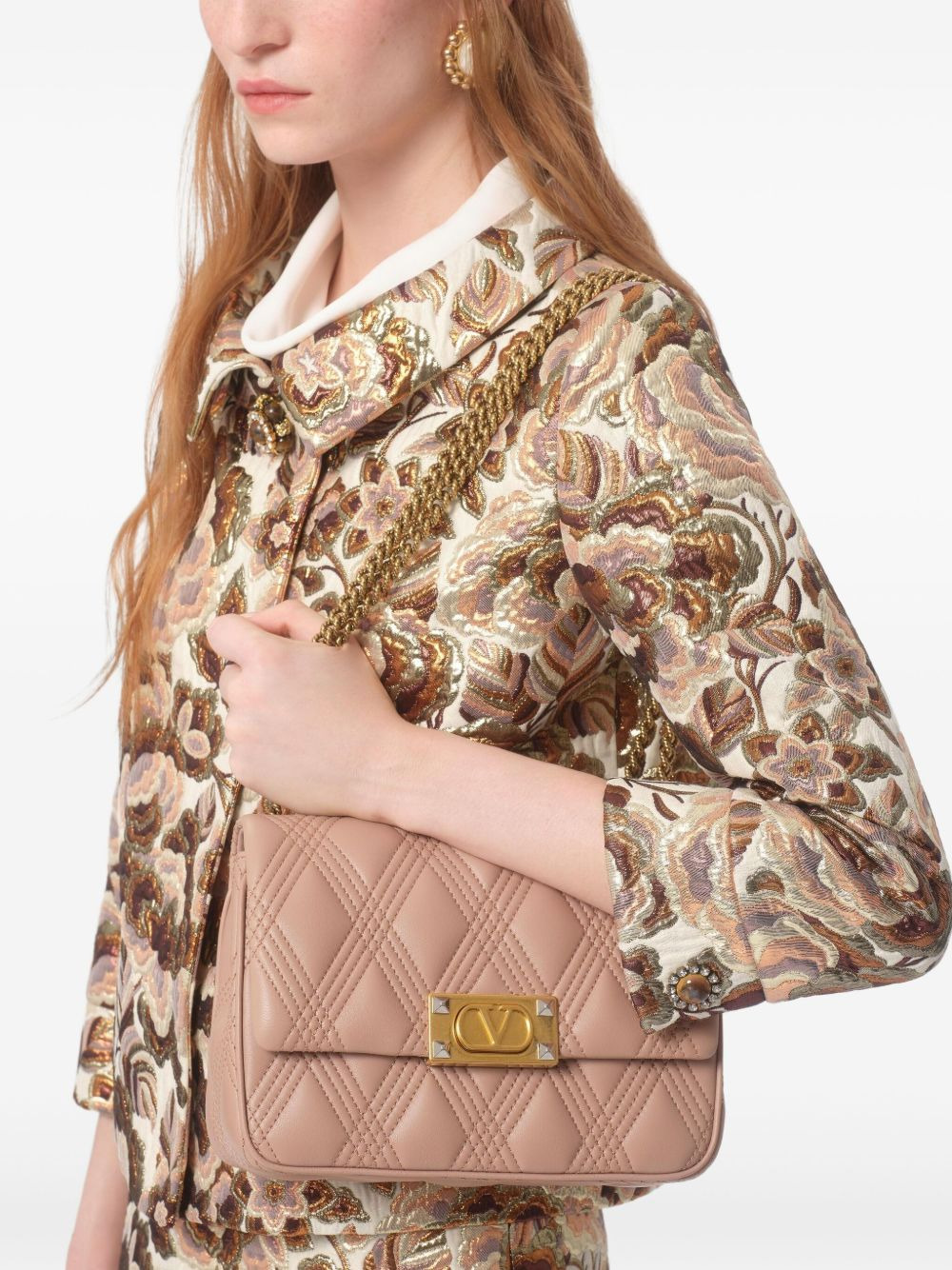quilted leather shoulder bag - 3