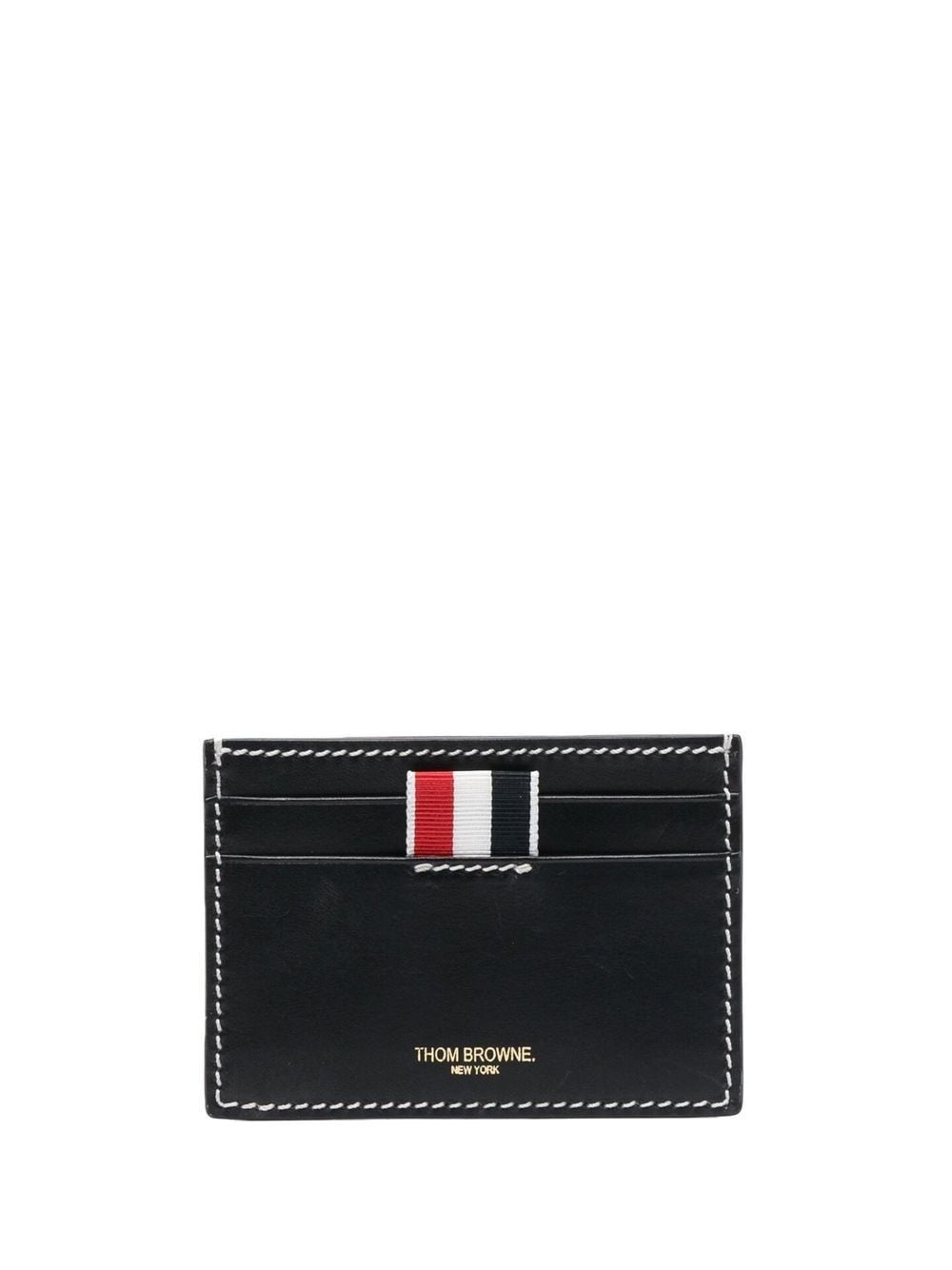 RWB-tab leather cardholder - 1