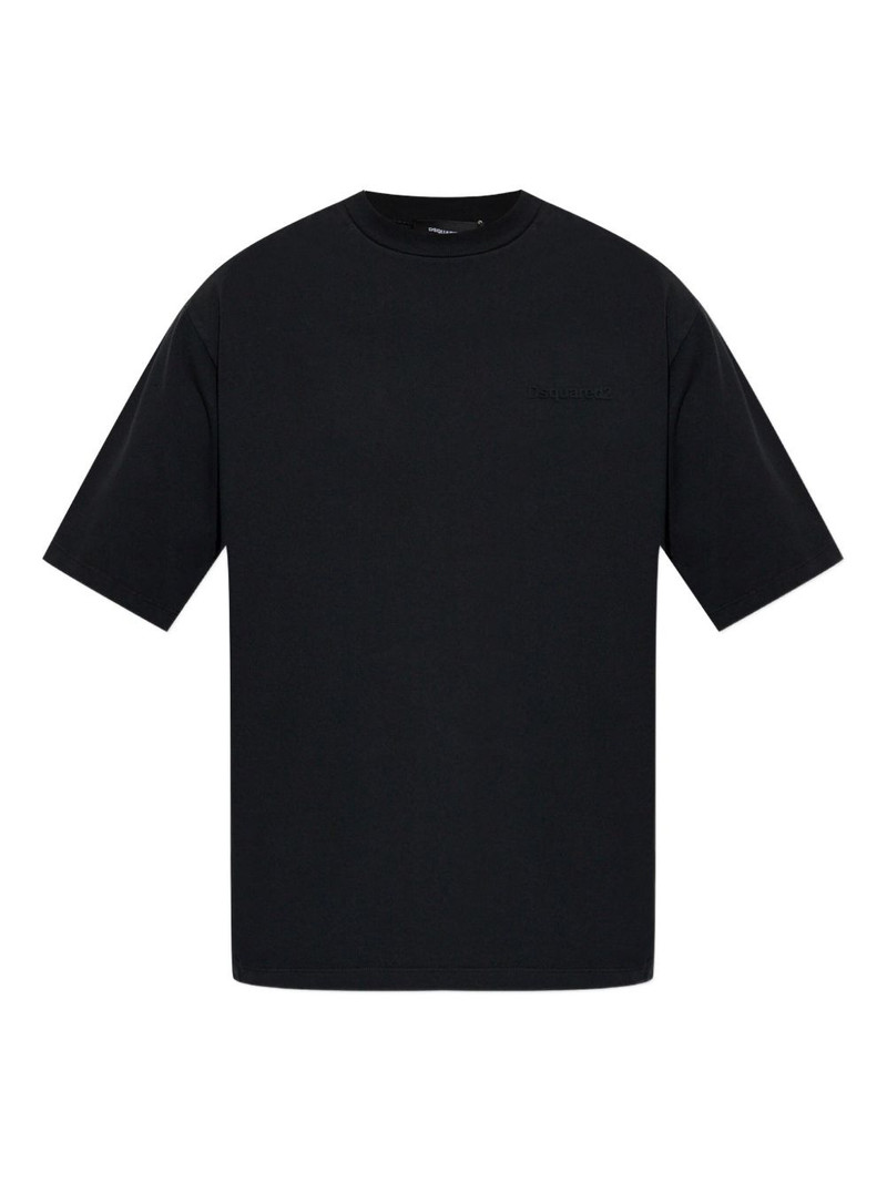 logo-embroidered short-sleeve T-shirt 1
