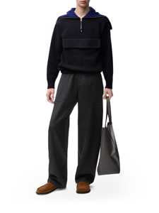 WOOL CARGO PANTS - 1