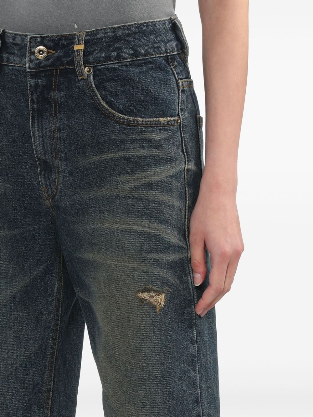 distressed jeans - 5