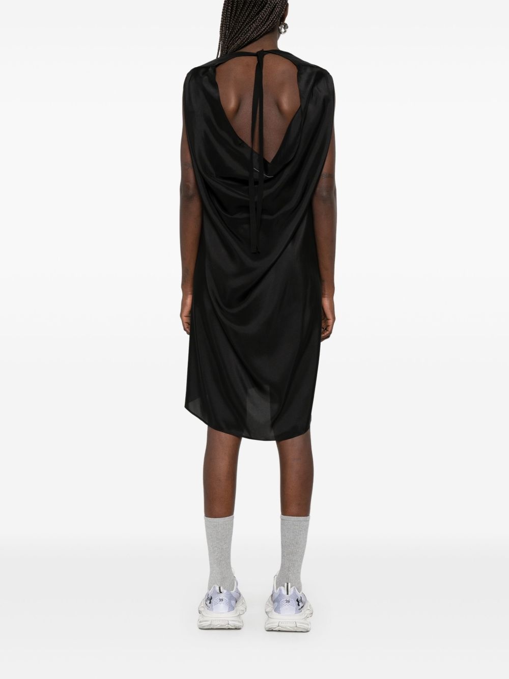 silk midi dress - 4