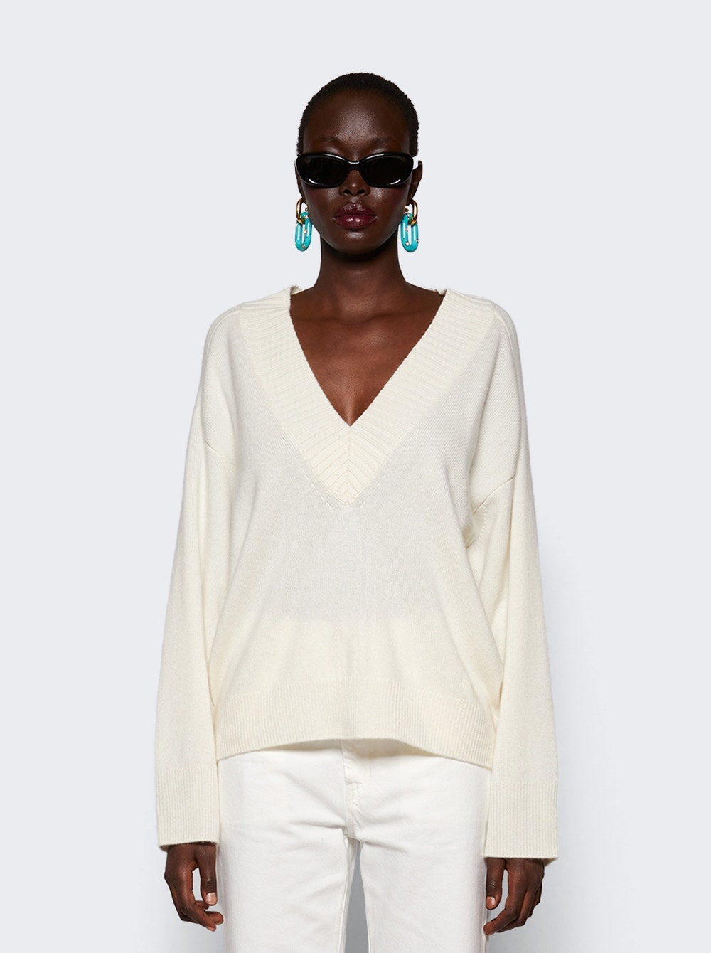 Sage Cashmere Sweater Ivory - 3