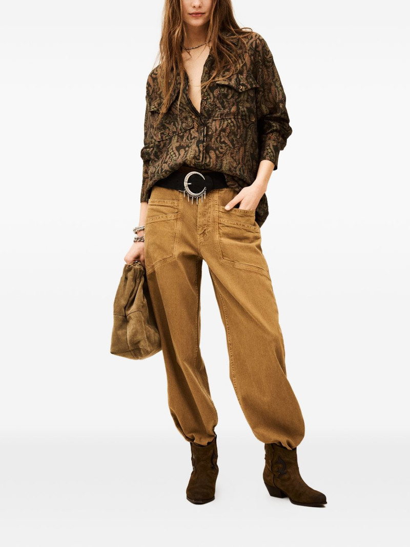 ba&sh Tao paisley-pattern chest-pocket shirt outlook