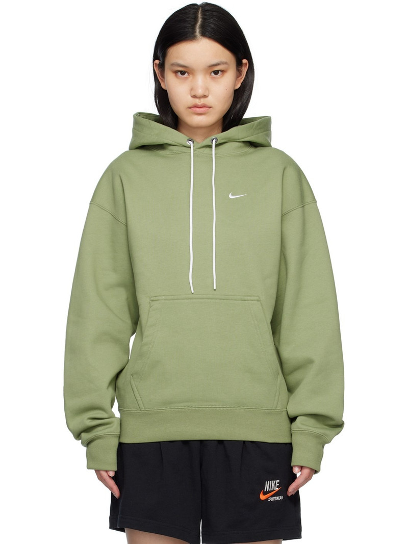 Green Solo Swoosh Hoodie - 1
