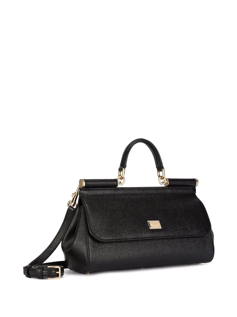 medium Sicily leather top-handle bag - 4