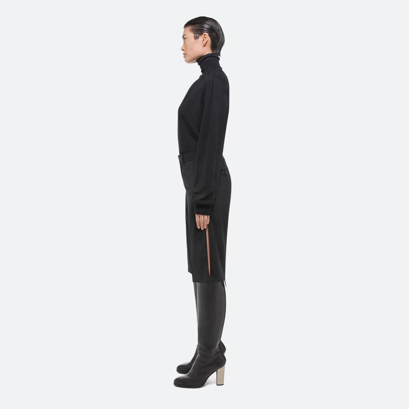 RUCHED WOOL-SILK TURTLENECK 4