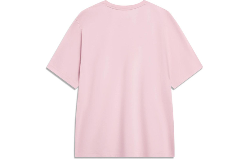 Li-Ning Li-Ning Triple Logo Loose Fit T-shirt 'Pink' AHST787-5 outlook