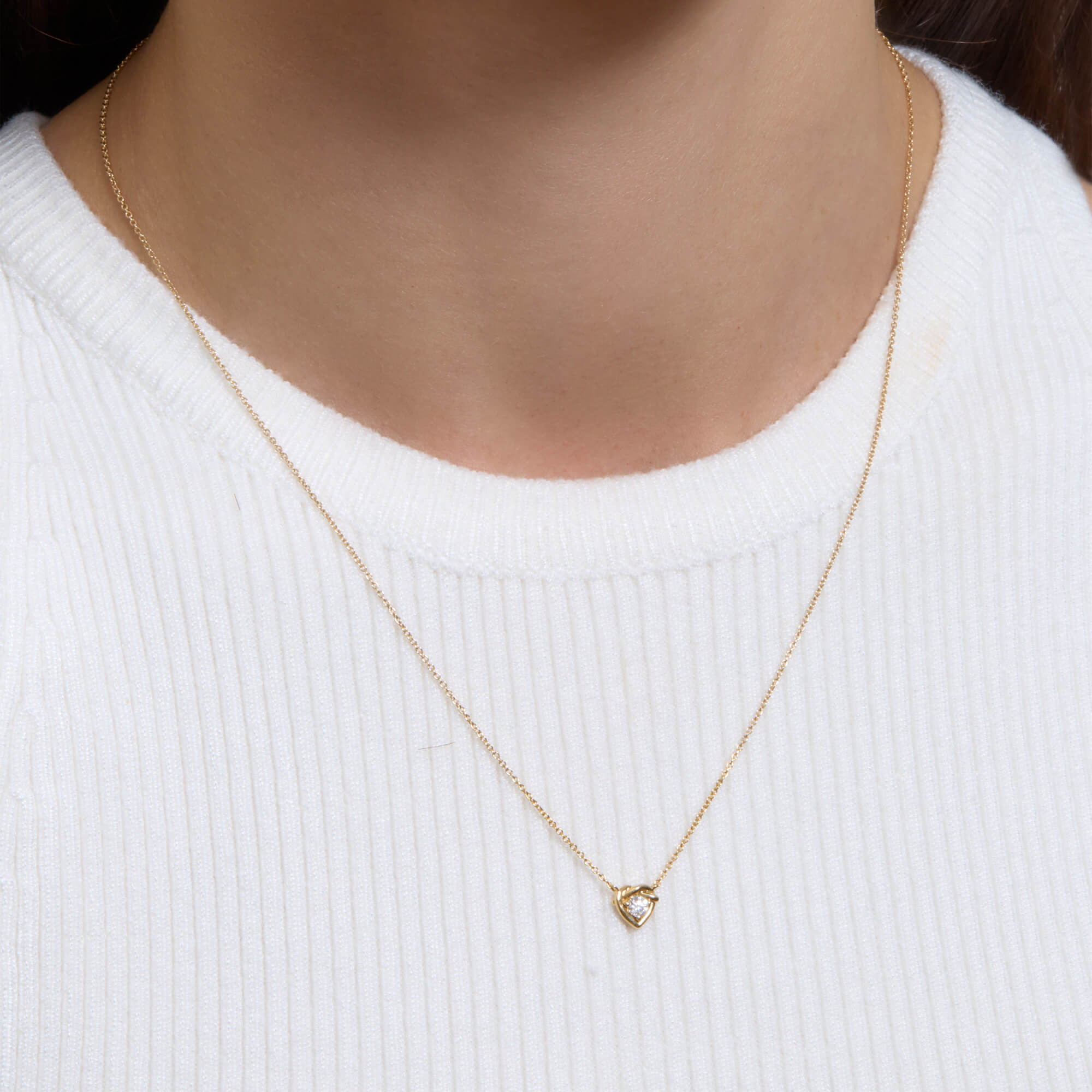 Tie The Knot Diamond Necklace - 2
