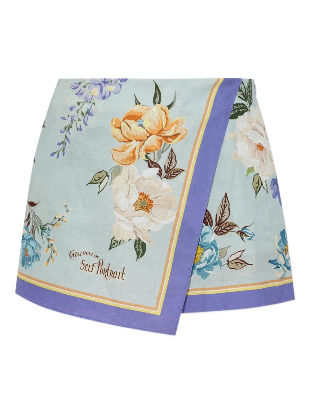 floral-print shorts - 1