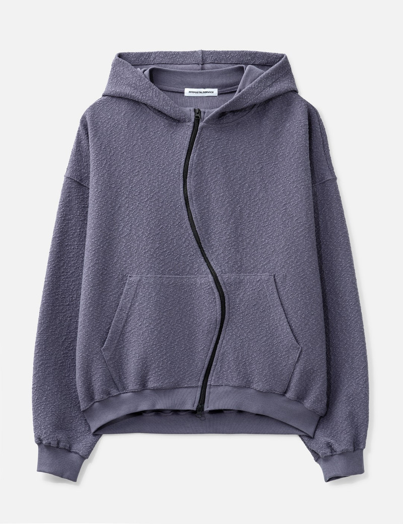 CURVED ZIP-UP ROUND HEM HOODIE 1