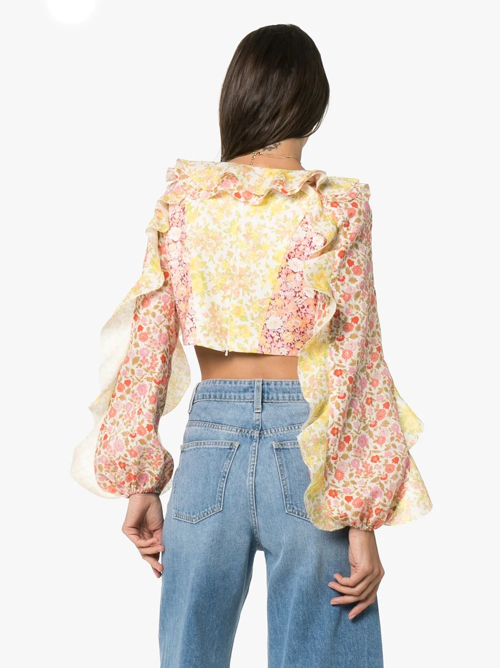 Goldie ruffled crop top - 4