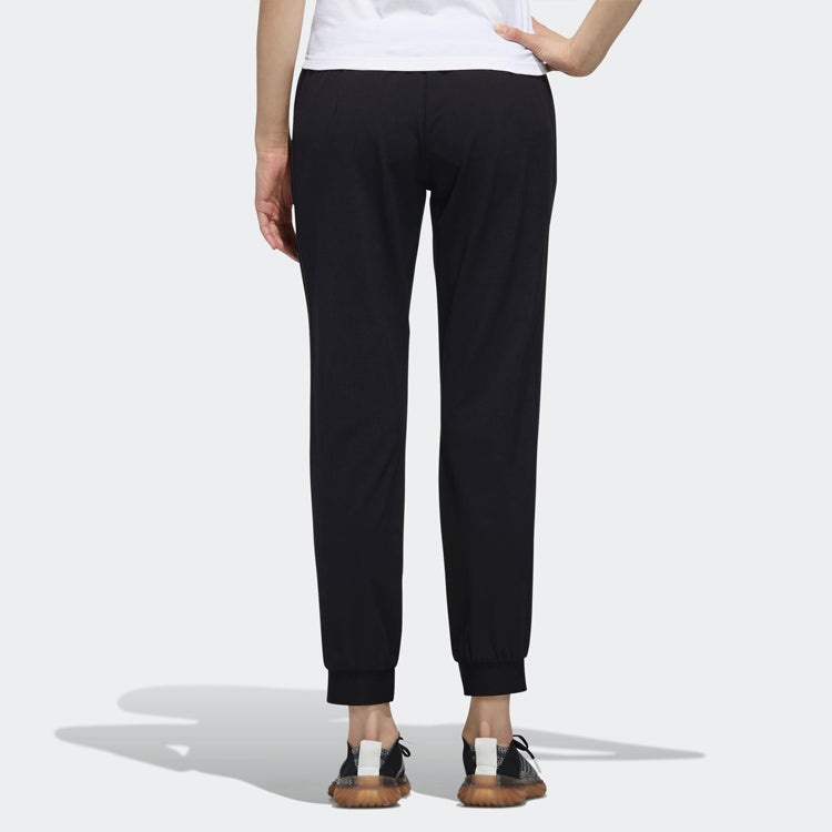 (WMNS) adidas Woven 3S Sweatpants Black DW5725 - 5